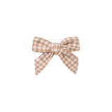 Rylee + Cru Bow Fawn Gingham