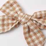Rylee + Cru Bow Fawn Gingham
