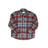 Be Girl A Vintage Noel Buttondown Top Holiday Plaid - Pre Order