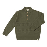 Me & Henry Cable Knit Sweater Green