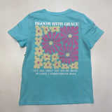 Paper Flower Bloom with Grace Turquoise Graphic Tee