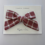 Rylee + Cru Teen Bow Vintage Plaid