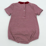 Cypress Row Boys Bubble Dark Red Stripe