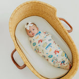 Copper Pearl Justice League Knit Swaddle Blanket
