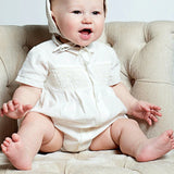 Carriage Boutique Cream Bubble with Bonnet