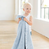 Little Giraffe Chenille Blanket Blue