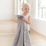Little Giraffe Chenille Blanket Silver