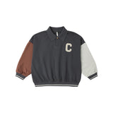 Rylee + Cru Collared Sweatshirt Color Block