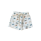 Babysprouts Boys Everyday Shorts Retro Banner