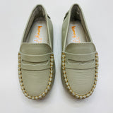 Kimey Couro Slip On Moccasins Sand