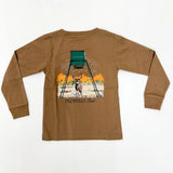 Properly Tied Deer Feeder Long Sleeve Top Walnut