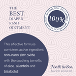 Non-nano zinc oxide with aloe, allantoin and bisabolol