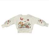 Avery & Alexander Drop Shoulder Blouson Sweatshirt Floral Garden