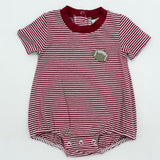 Cypress Row Boys Bubble Dark Red Stripe