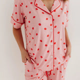 In My Jammers Red Kiss Women's Pajama Set