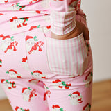 Swoon 2685 Dear Santa Pink Butterknit 2 Piece Pajama Set