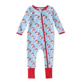 Swoon 2689 Dear Santa Blue Butterknit Layette Pajama