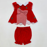 Zuccini Kids Christmas Tree Sundae Set Red Corduroy