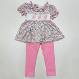 Rachel's Promise Football Smocked Tunic And Legging Set