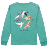 Properly Tied Flock Long Sleeve Top Teal