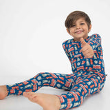 Lev Baby Fire Truck Pajama Set