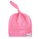 Copper Pearl Flamingo Top Knot Hat 0-3m