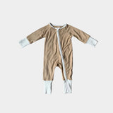 Babysprouts Footless Romper Wheat