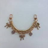 Carrying Kind Charm Ribbons & Hearts Chain