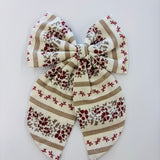Rylee + Cru Oversized Bow Floral Stripe
