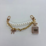 Carrying Kind Charm Pearls & Perfume Chain