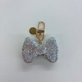 Carrying Kind Charm Crystal Bow Silver
