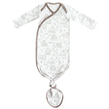 Copper Pearl Gage Newborn Knotted Gown