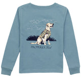 Properly Tied Good Boy Long Sleeve Top Steel Blue