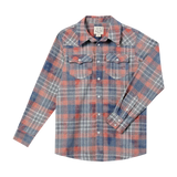 Me & Henry Howdy Western Shirt Apricot/Blue Plaid
