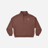 Rylee + Cru Half Zip Sweatshirt Mulberry