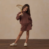 Rylee + Cru Half Zip Sweatshirt Mulberry