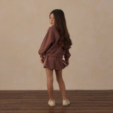 Rylee + Cru Half Zip Sweatshirt Mulberry