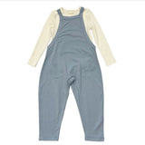 Avery & Alexander Long Sleeve Harem Jumpsuit Set Grayish Blue