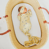 Copper Pearl Honeycomb Newborn Knotted Gown