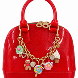 Carrying Kind Cate Red Sparkle Handbag Holiday Treats