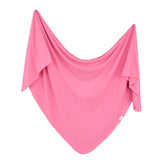 Copper Pearl Flamingo Knit Swaddle Blanket