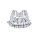 BeGirl Lorelai Ruffle Dress Blue Floral
