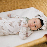 Copper Pearl Luna Newborn Knotted Gown