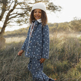 Rylee + Cru Long Chore Coat Heart Ditsy