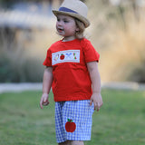 Rylee Faith Back To School Top & Short Set Red