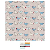 Kickee Pants Print Convertible Zipper Sleeper Latte Chickens