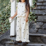 Rylee + Cru Wide Leg Pant Polka Dot