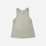 Rylee + Cru Odette Overall Dress Dark Sage