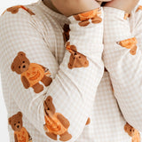 In My Jammers Gingham Little Boo Bear Two Piece Set