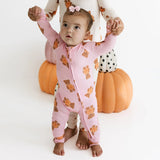 In My Jammers Polka Dot Little Boo Bear Zipper Romper
